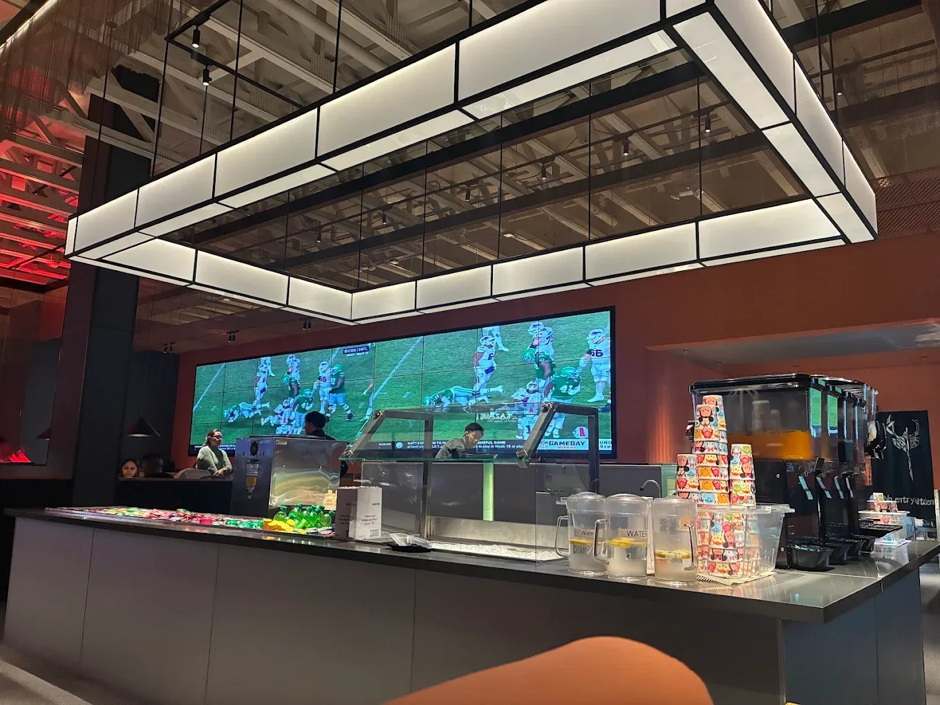 Kazan BBQ interior and grill lighting